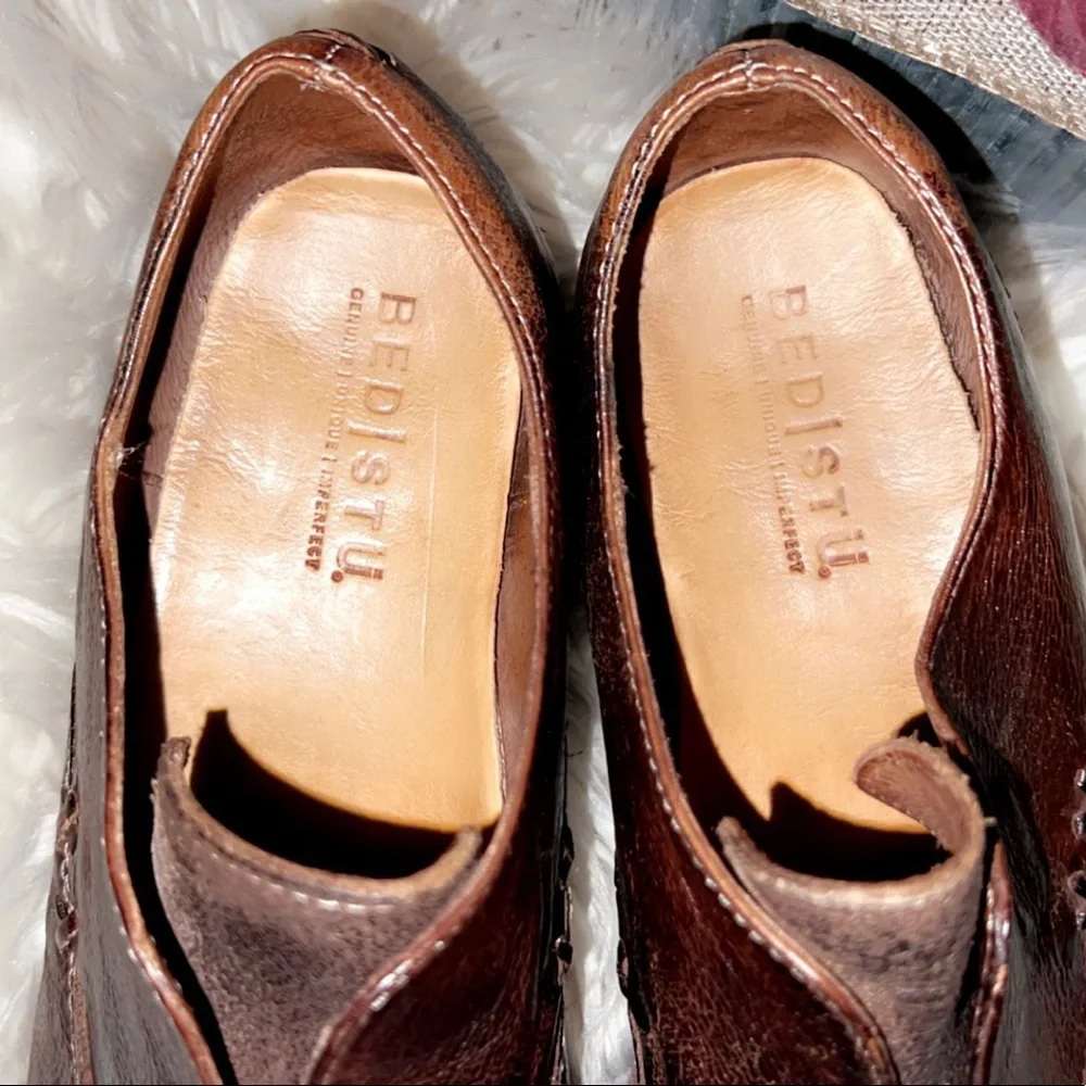 SOLD‼️BED STU Rose Oxford Shoe in Teak Dip Dye Leather - Picture 6 of 8